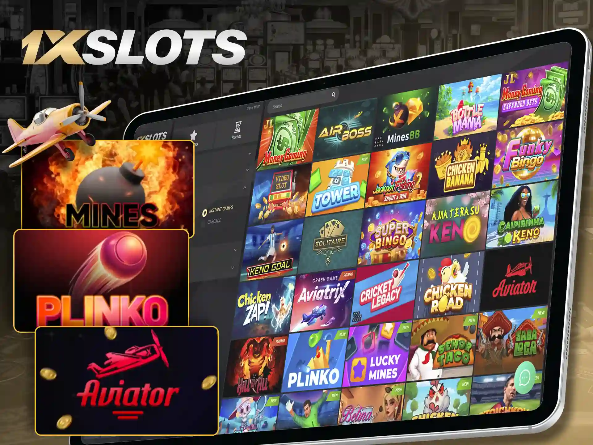 Win fast with instant win games at 1xSlots.