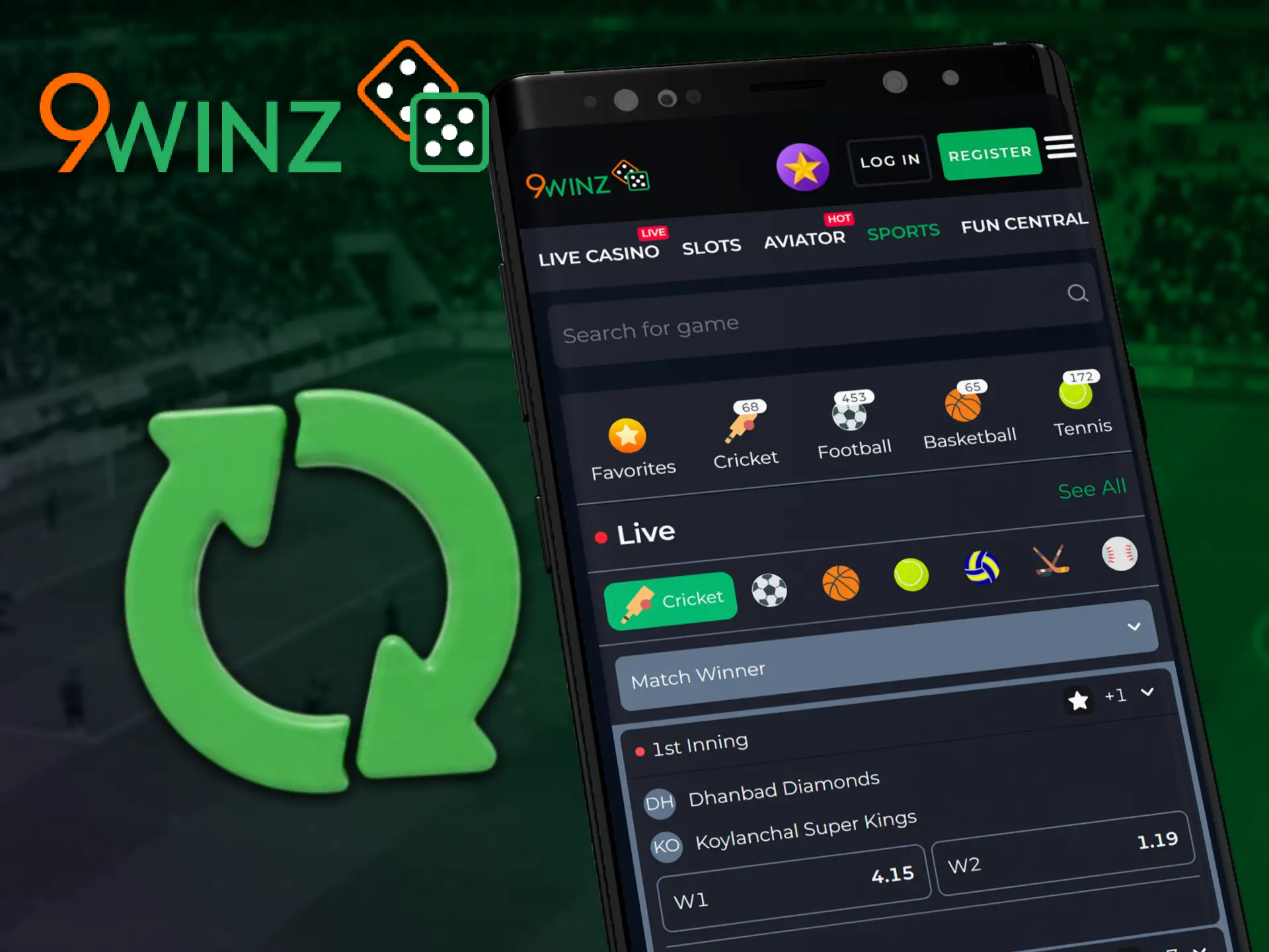 Update the 9winz mobile application regularly to enjoy the latest features.