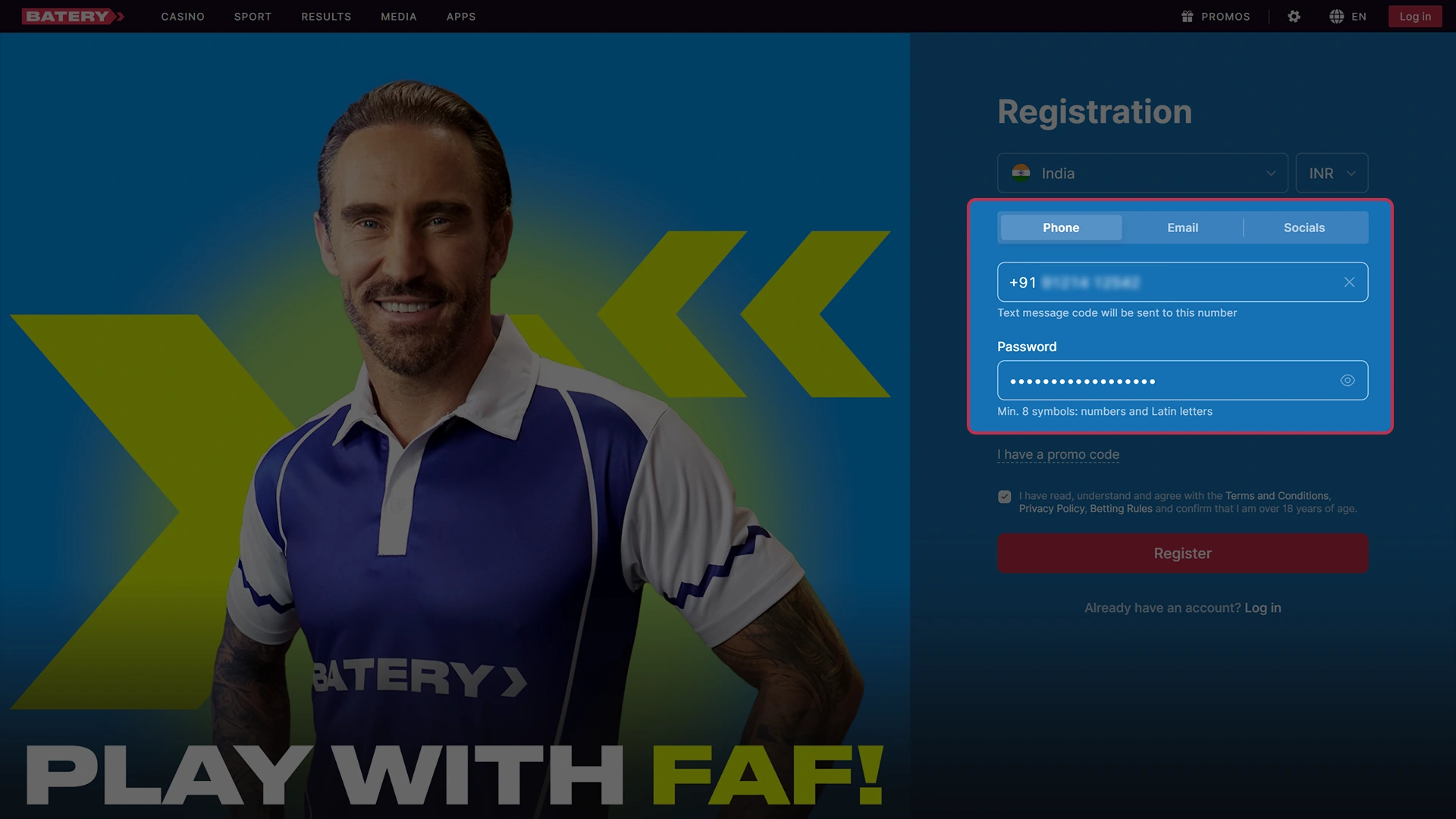 Secure your personal Batery account with a strong password.