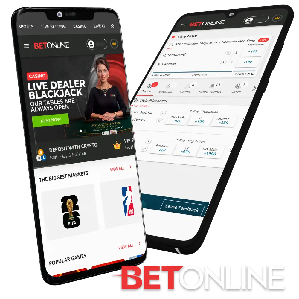 Download the official BetOnline app for Android and iOS to start mobile betting.