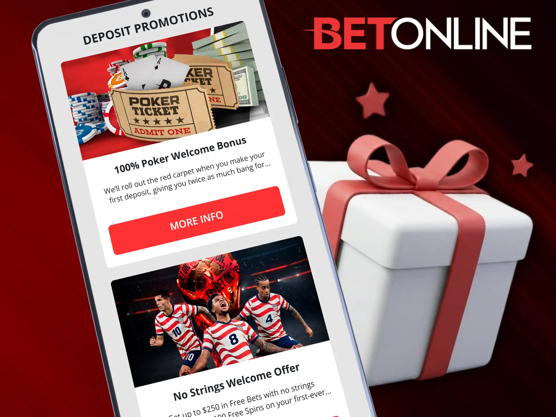 Claim your exclusive BetOnline app welcome bonuses and start winning today.