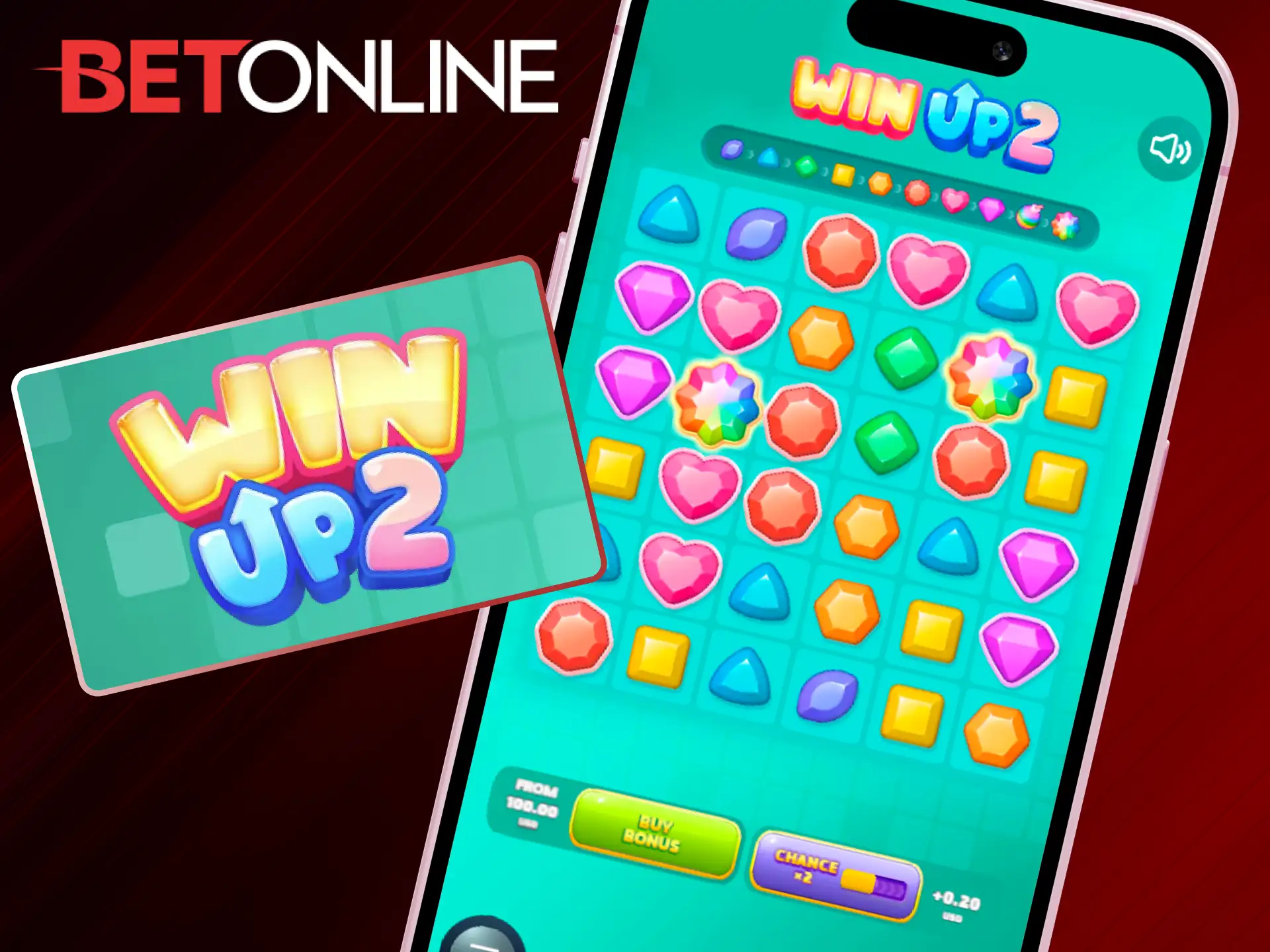 Play the popular Win Up 2 casino game on the official BetOnline app.