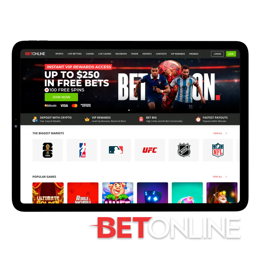 Visit the official BetOnline website to enjoy premium sports betting and online casino games in India.