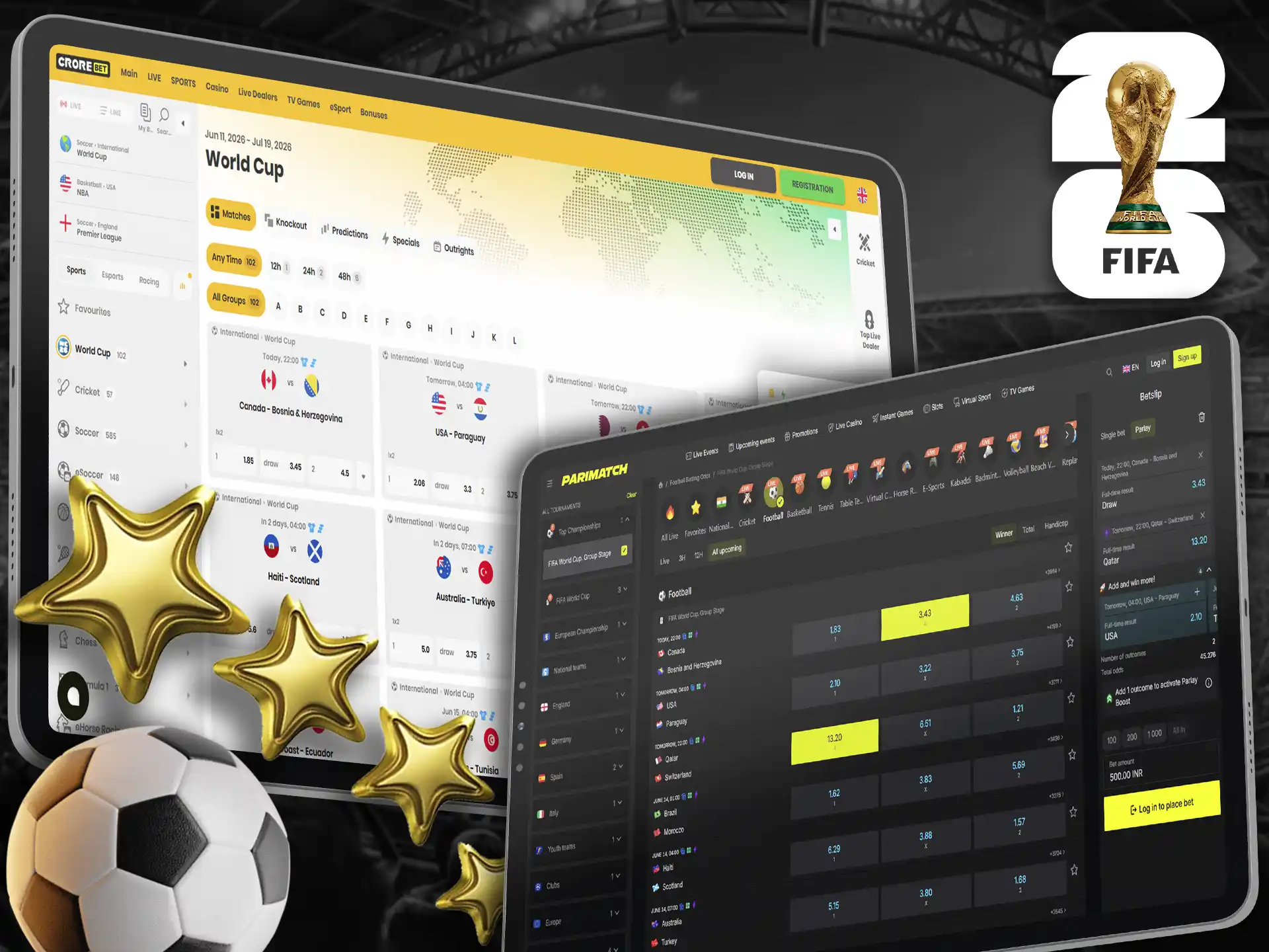 Easy interface FIFA World Cup betting sites for beginners