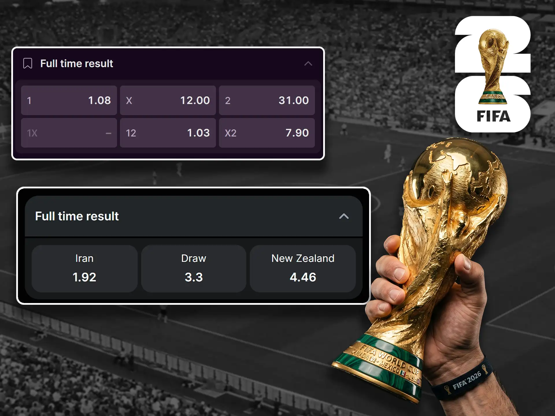 First goalscorer betting odds for FIFA World Cup players.