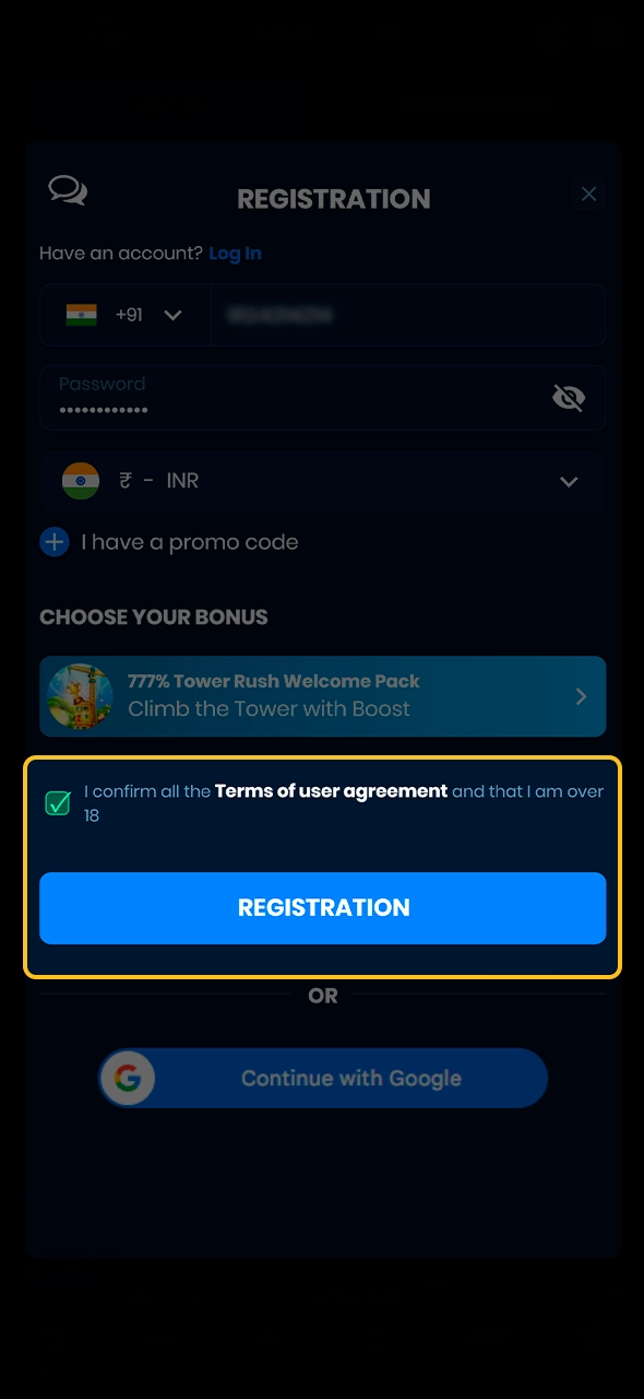 Account verification process for FIFA World Cup online betting.