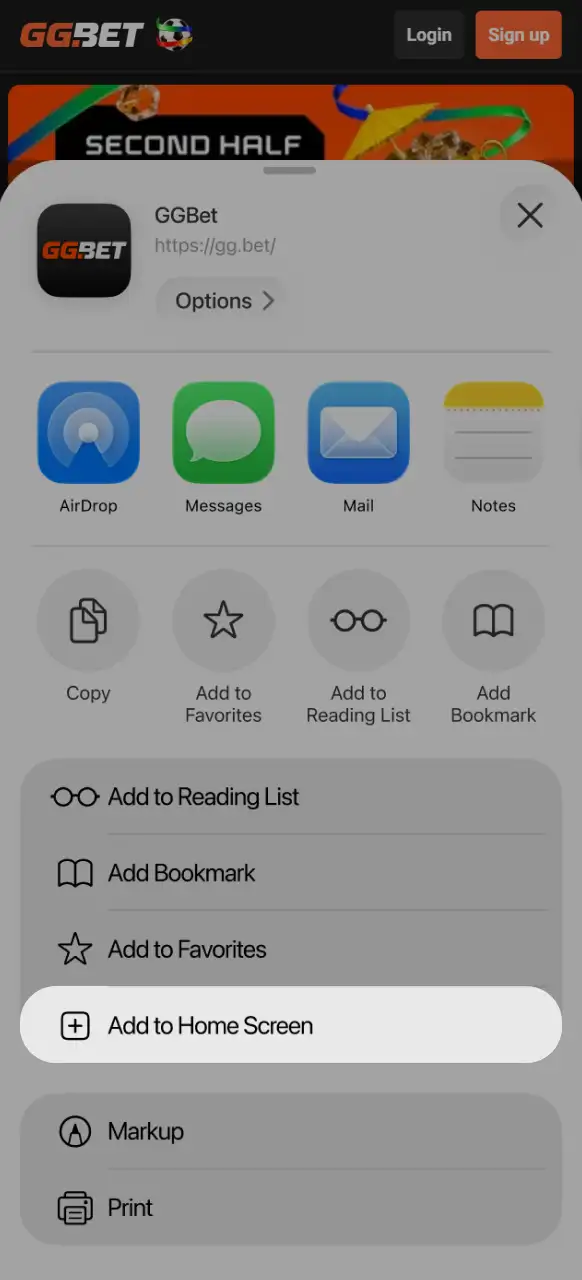 Add GGBet to your home screen as a progressive web app for quick access.