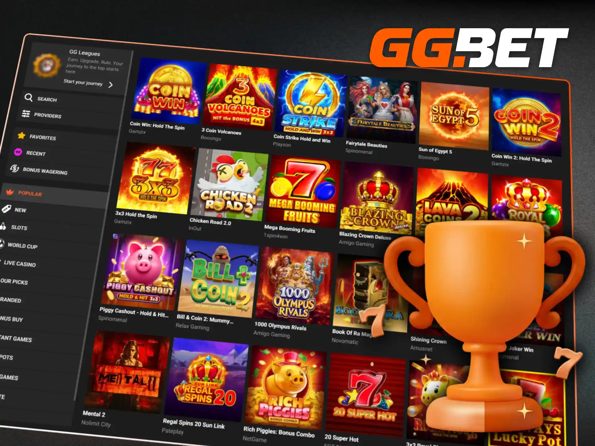 Participate in massive prize pool tournaments with drops and wins on GGBet.