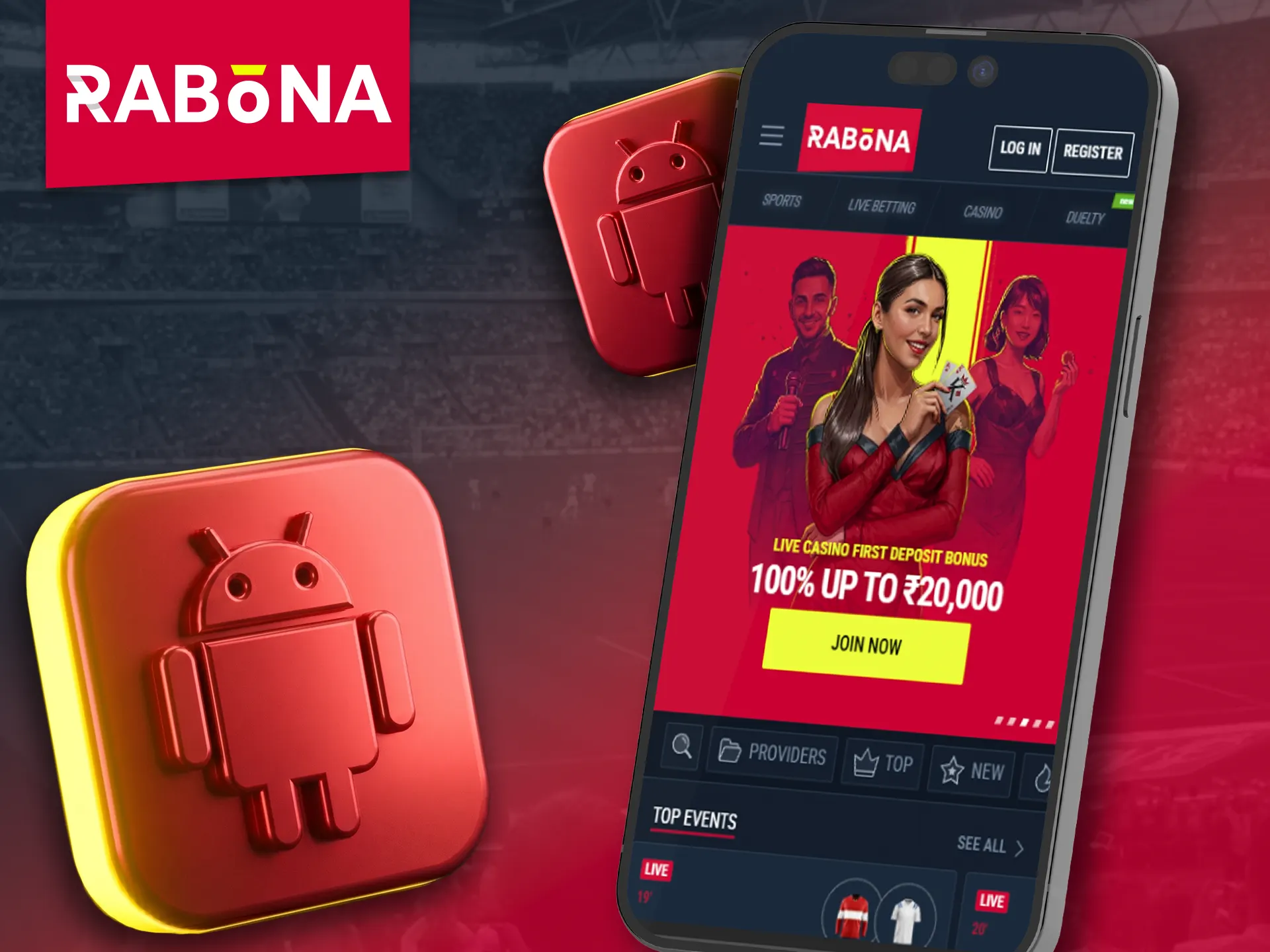 Guide to using the Rabona app on Android devices.