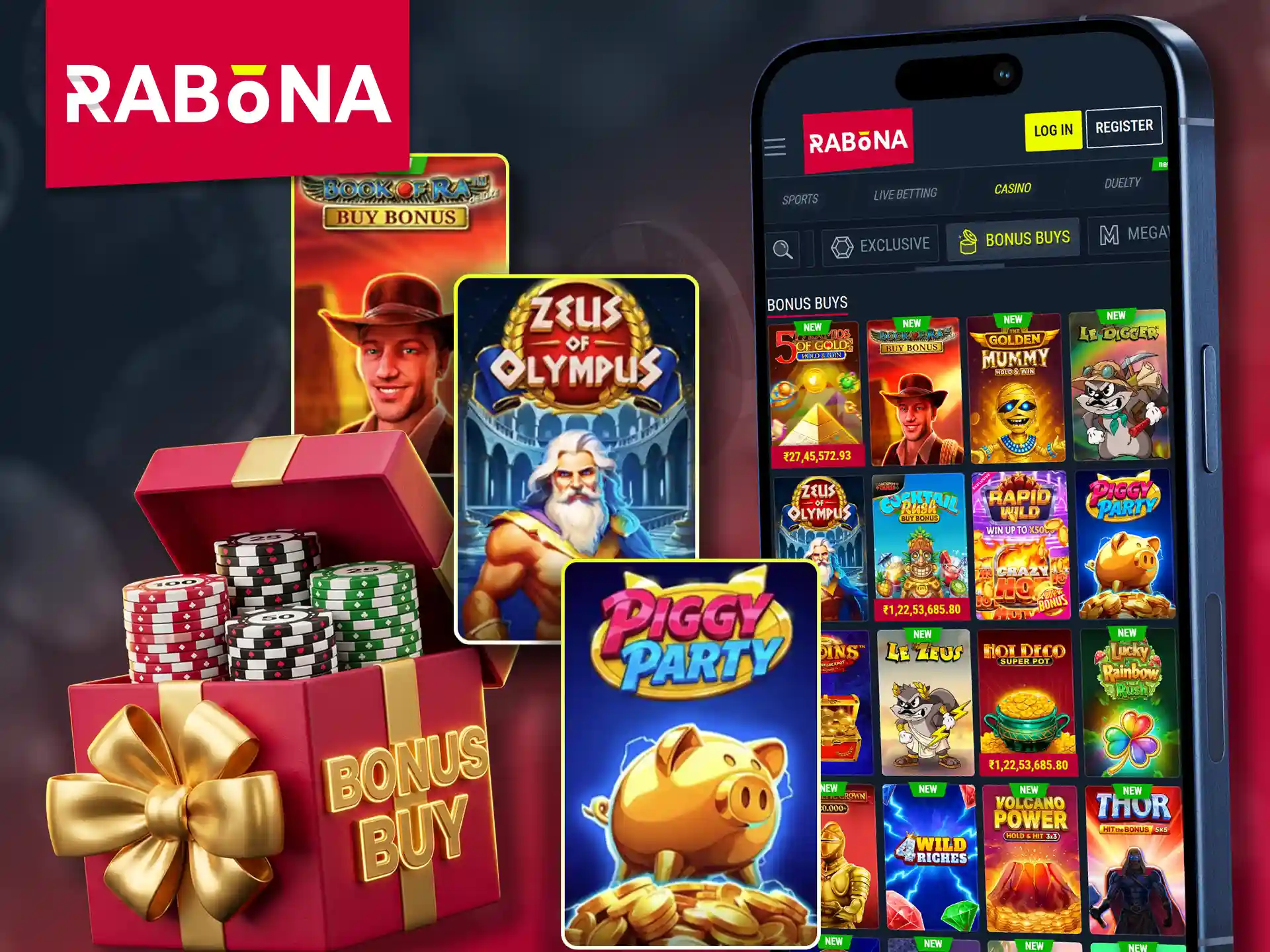 Access bonus buy games directly on the Rabona app.