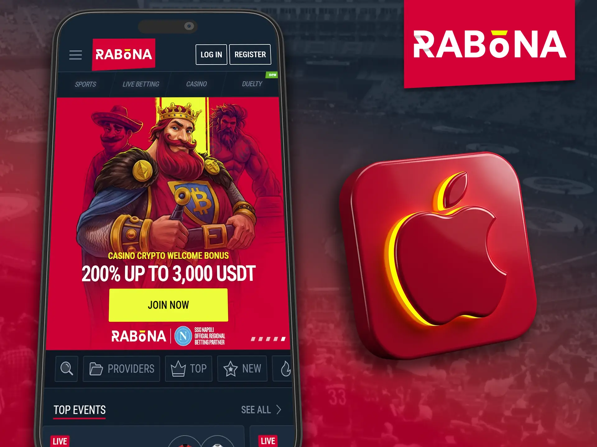 Guide to using the Rabona app on iOS devices.