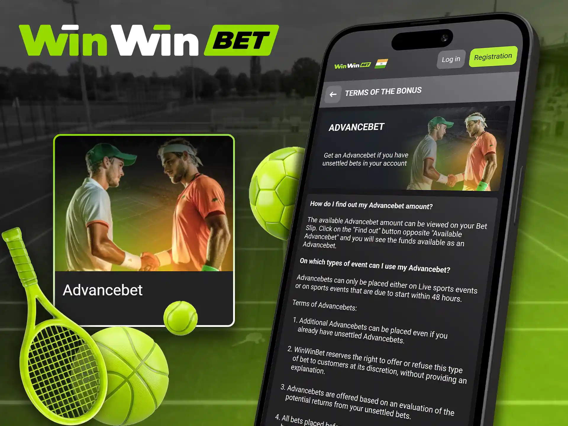 Use trust funds for active wagers with WinWin Advancebet.