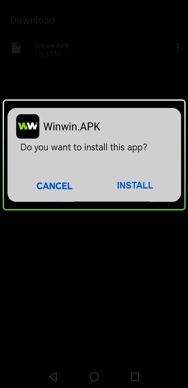 Launch the downloaded installer to complete WinWin installation.