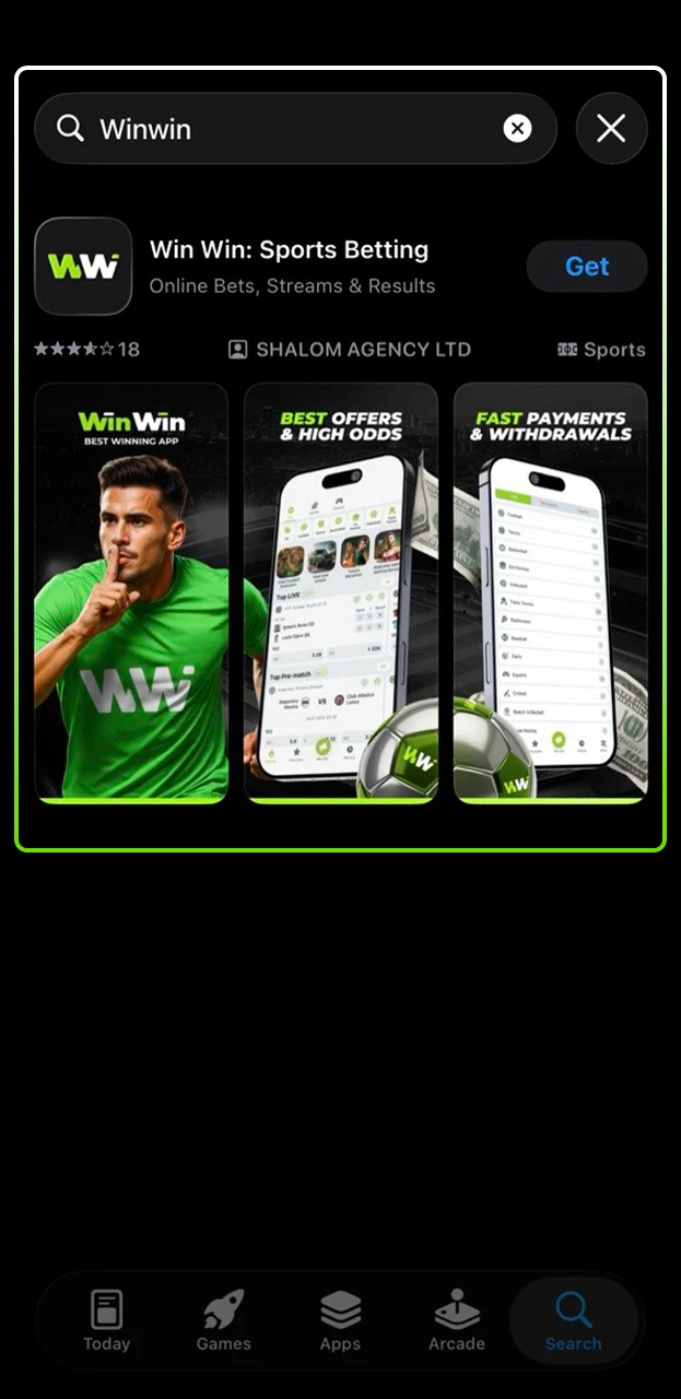 Find the original trusted WinWin application on App Store.