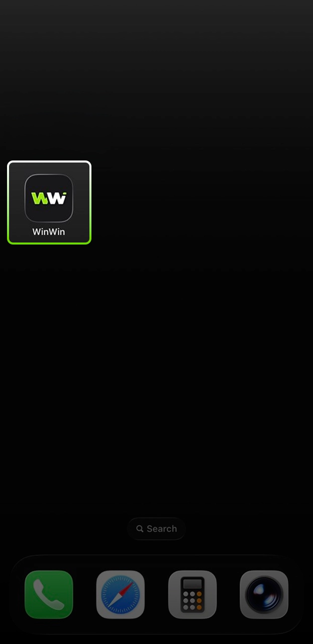 Tap the icon to start playing on WinWin mobile.