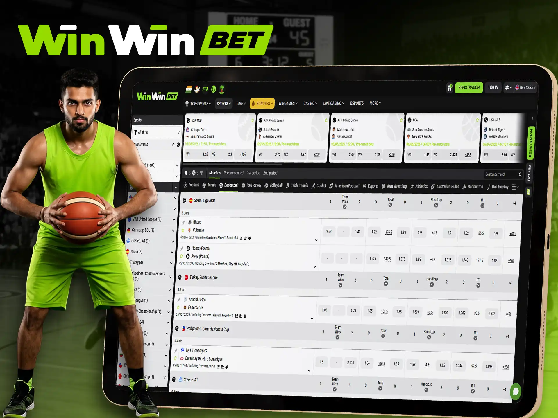 Discover thrilling basketball betting opportunities provided by WinWin.