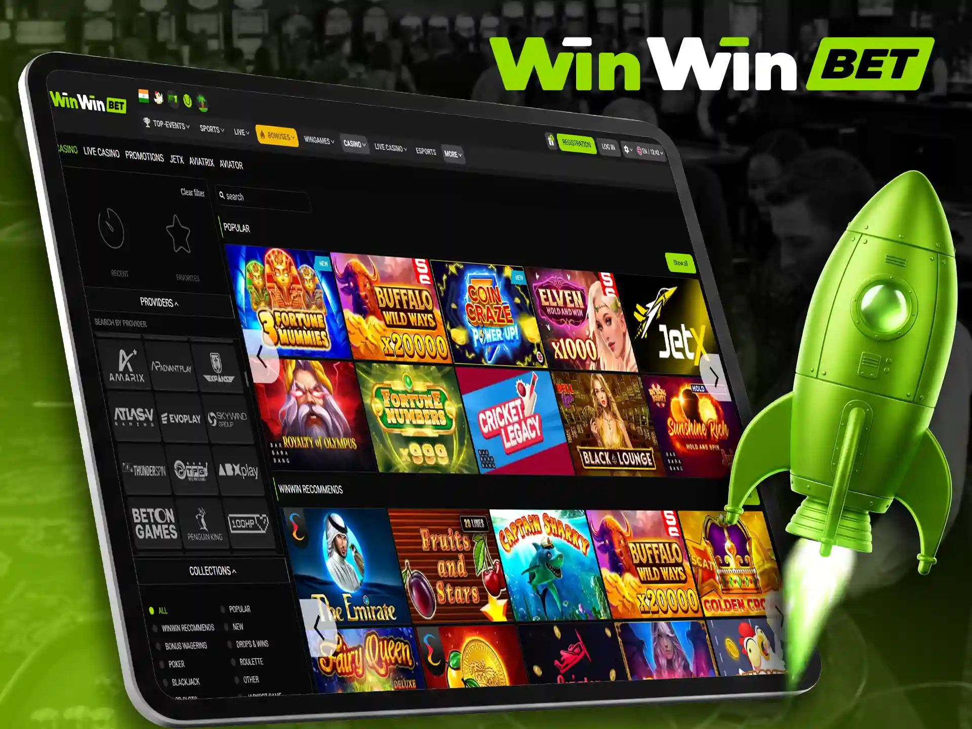 Play fun and fast instant games on WinWin platform.