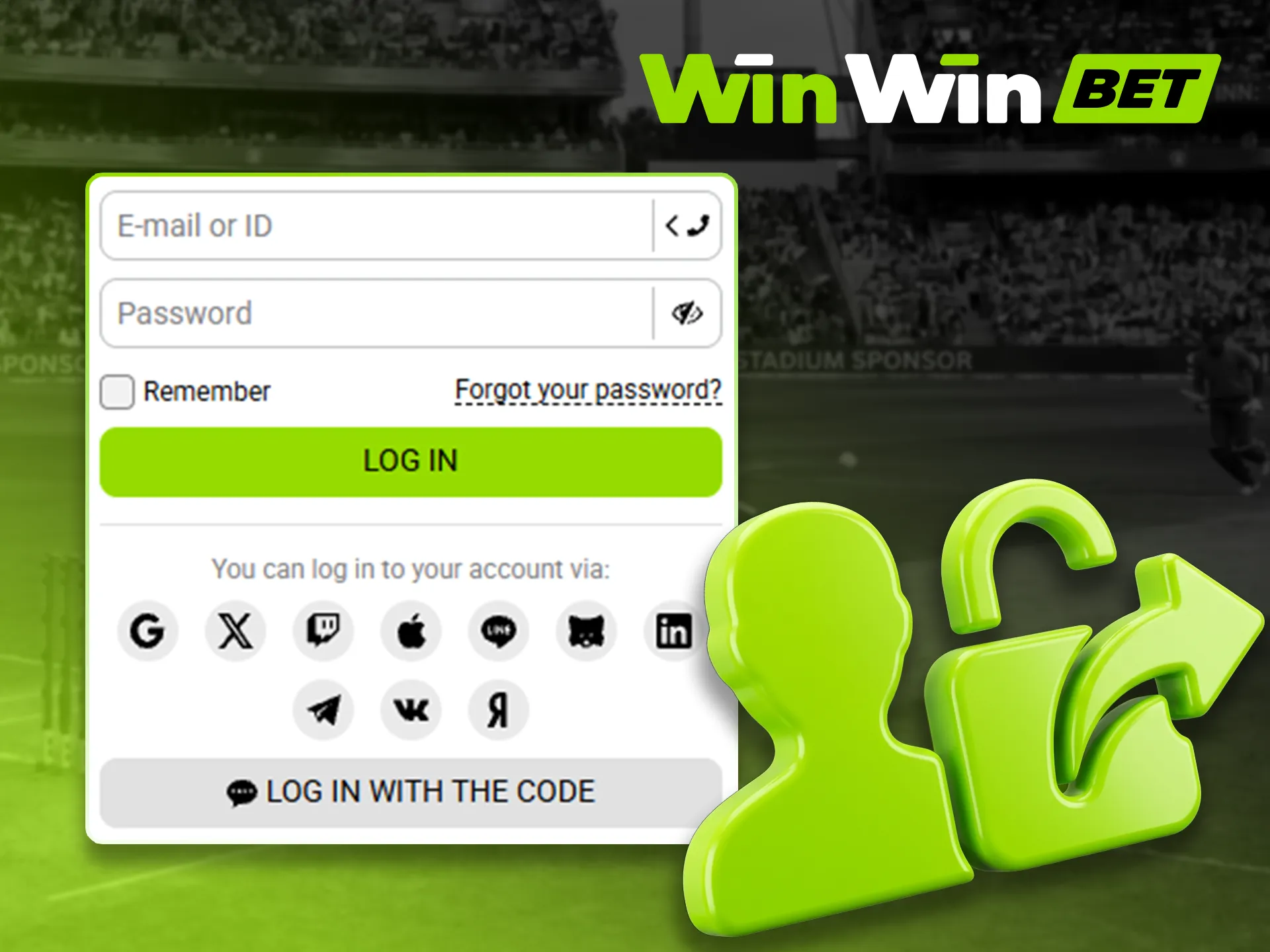 See how to securely log into your WinWin account.