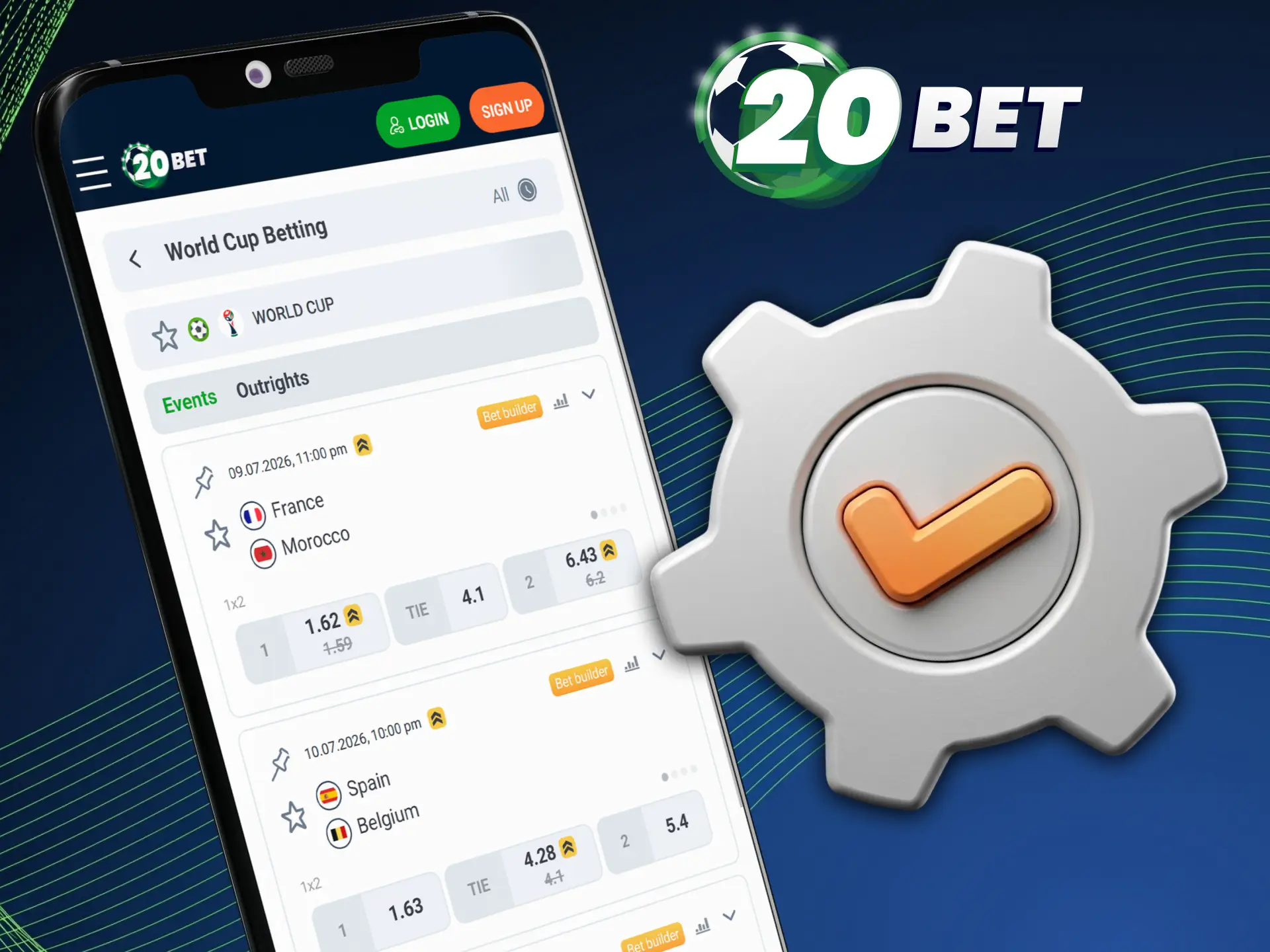 Explore the most useful 20bet mobile app features right now.