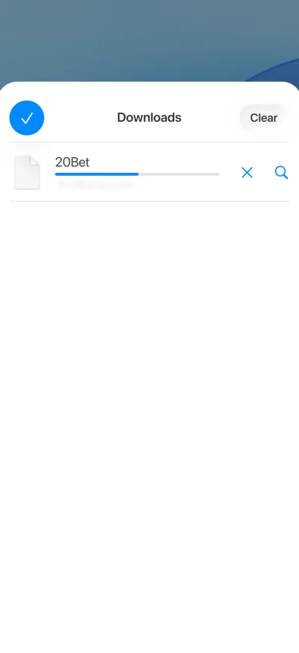 Choose iOS to initiate the application setup on your Apple device.