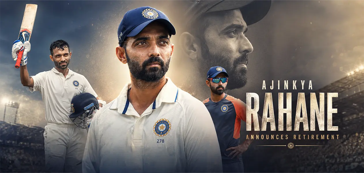 Rahane announces retirement from cricket&nbsp;