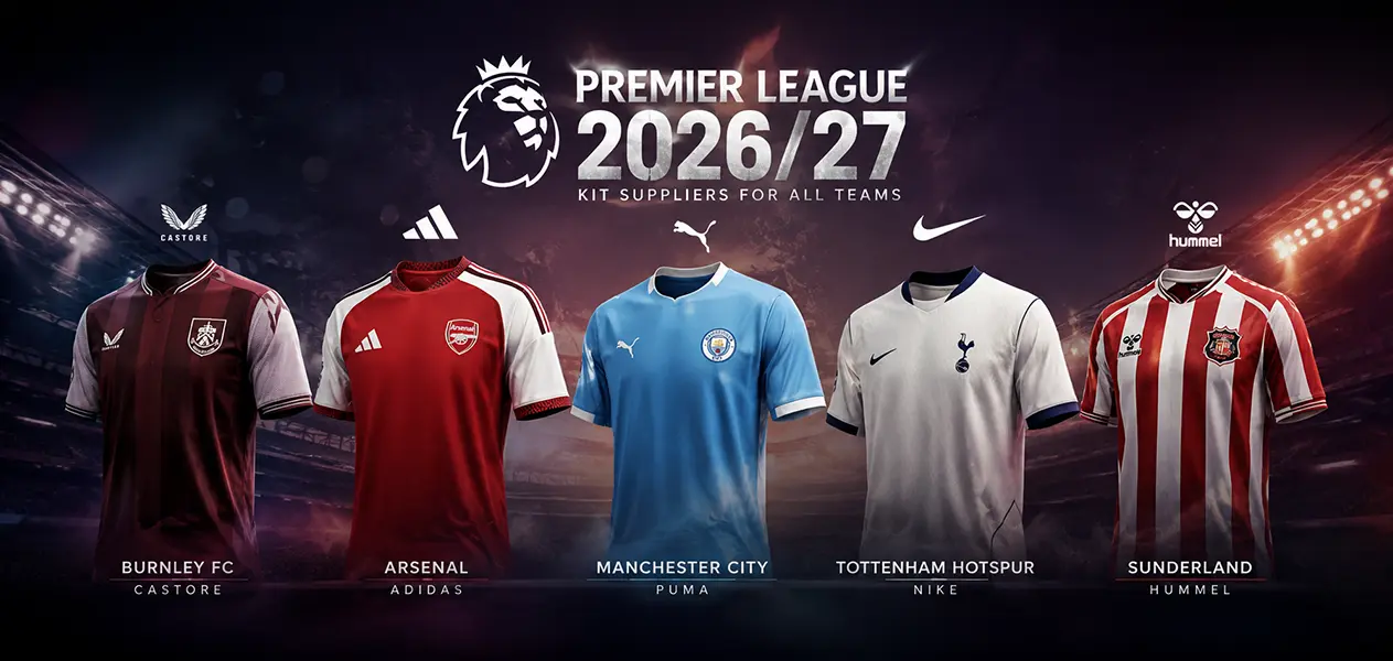 Premier League 2026/27: Kit Suppliers for all teams