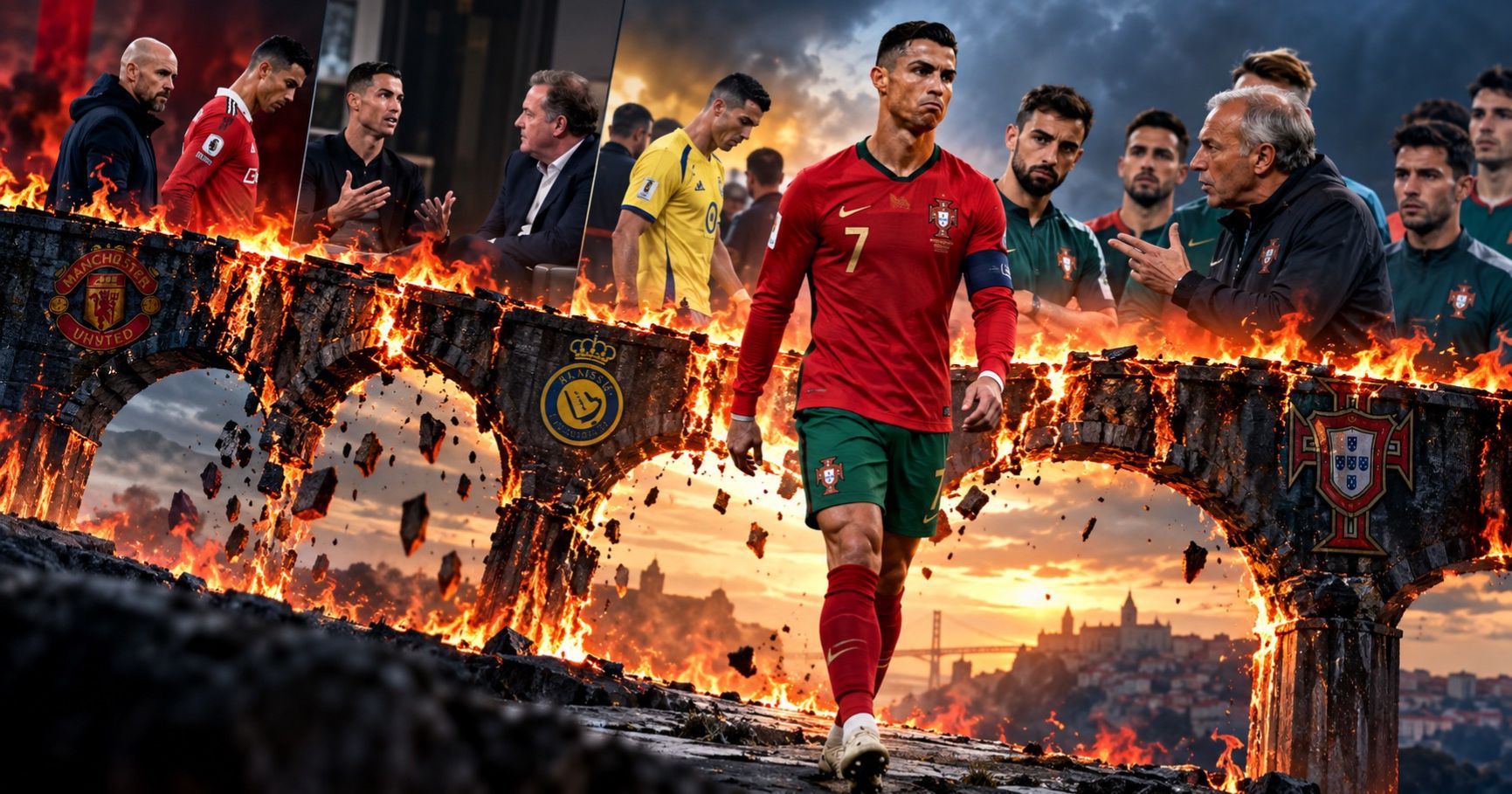 Cristiano Ronaldo burning bridges Portugal
